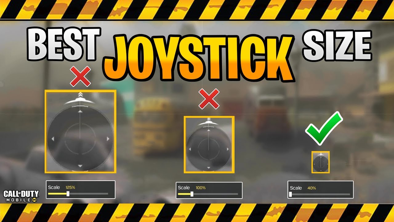 HOW TO FIND YOUR BEST JOYSTICK SIZE!!! -TIPS & TRICKS - CALL OF DUTY MOBILE BATTLE ROYAL