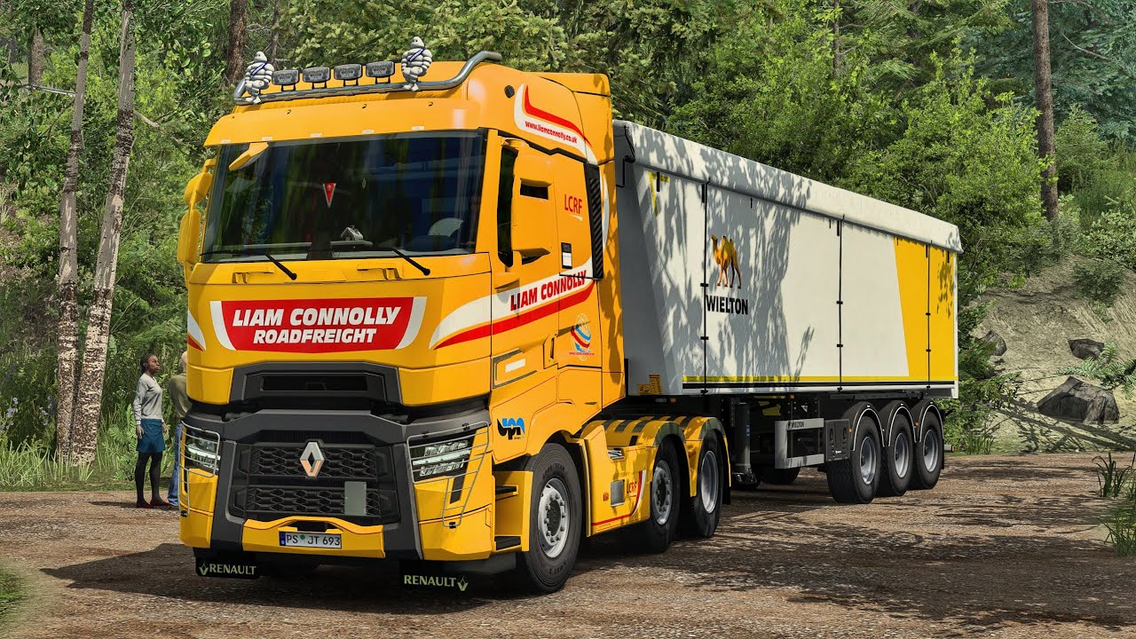 Gravel Delivery Through Scenic Mountains | Leimen - Hermersbergerhof | #ets2 1.49 |