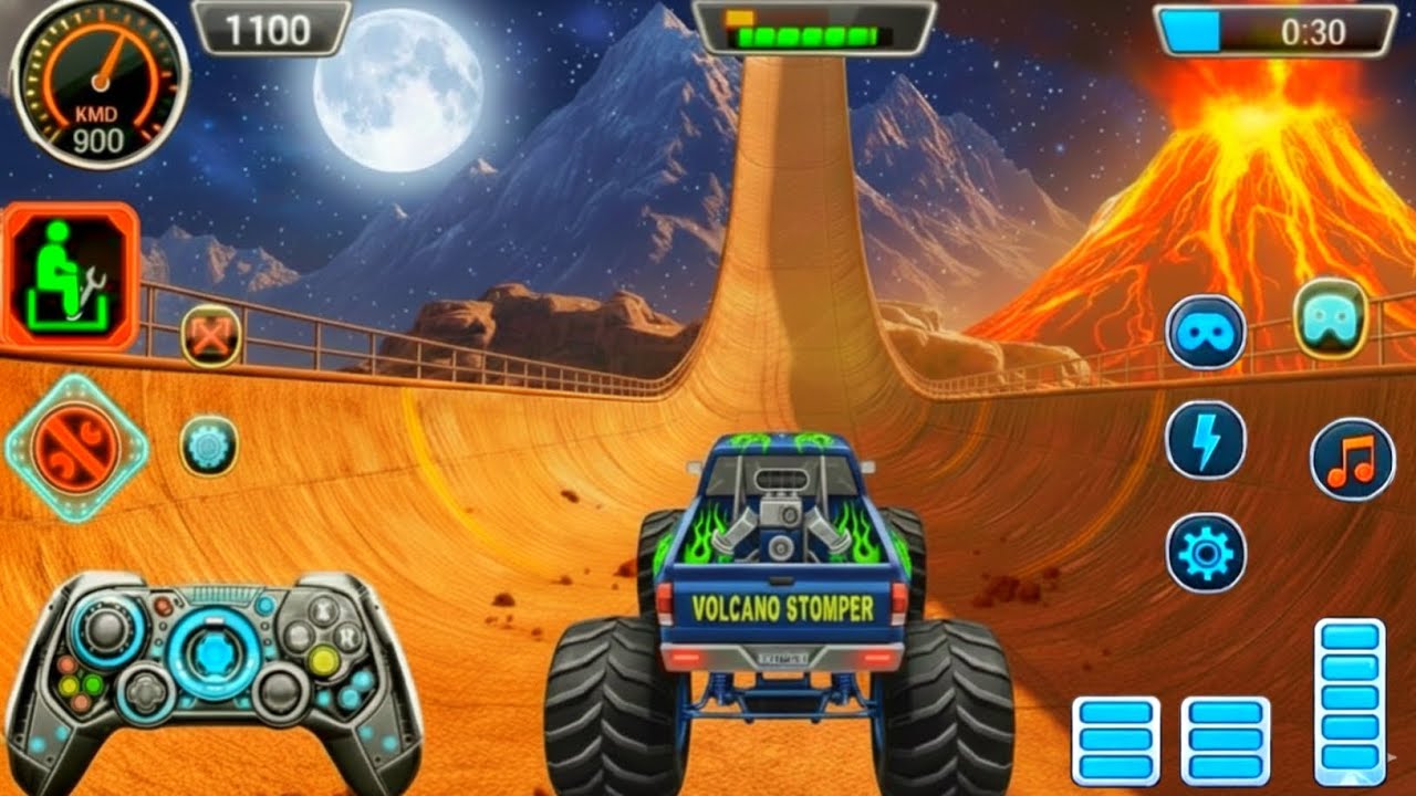 Monster Truck Impossible Mega Ramp 🚛 Extreme 4x4 Stunts & Crazy Speed Racing Gameplay