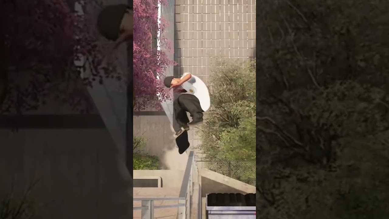 Nollie Heel Over Culture Center Curved Rail #Session #Skate #Sim