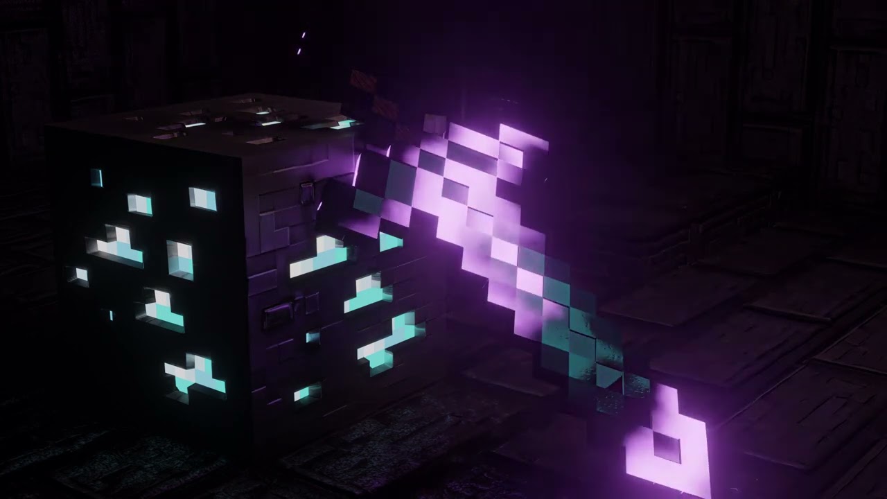 minecraft enchanted sword 4k live wallpaper
