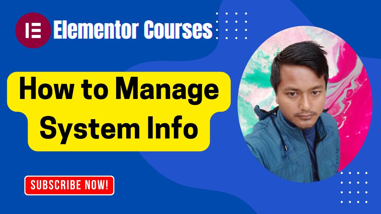 How to Manage Elementor System Info in WordPress | Elementor Courses
