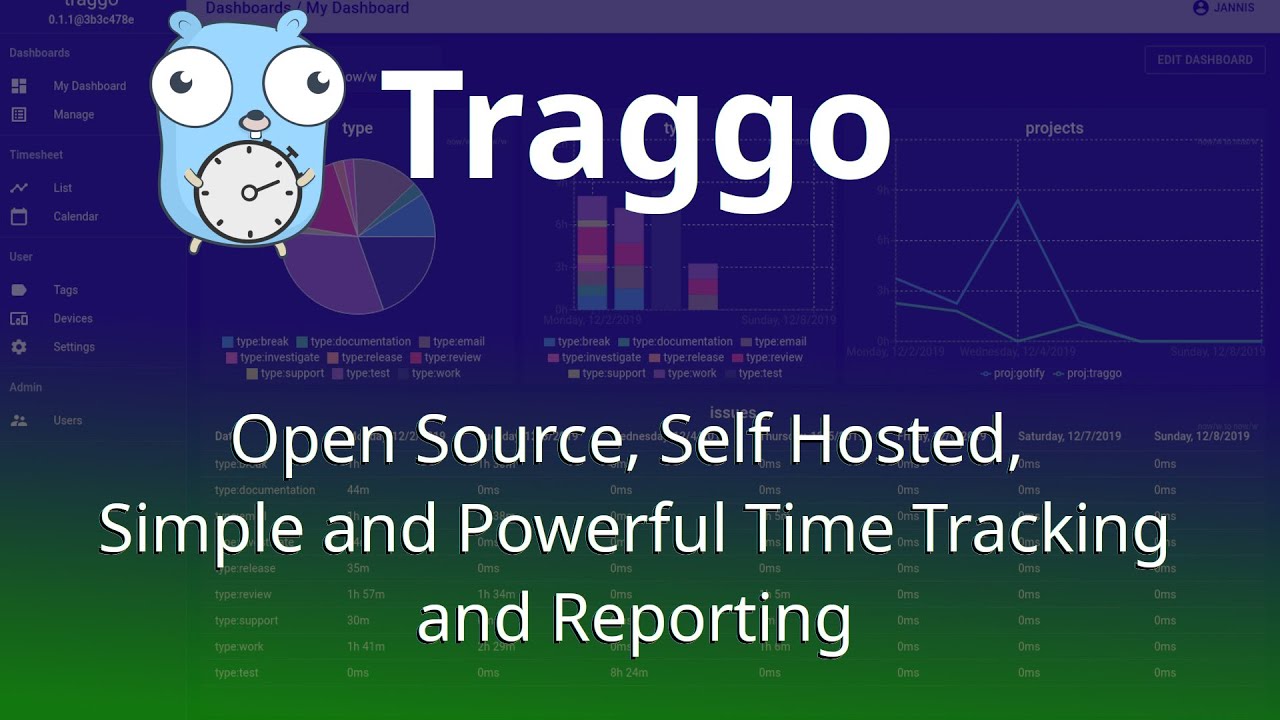 Traggo — это простое, но мощное решение для учета рабочего времени с открытым исходным кодом, раз...