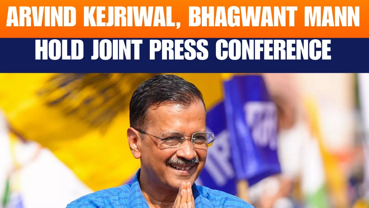 LIVE: Arvind Kejriwal, Bhagwant Mann hold joint press conference in Ahmedabad