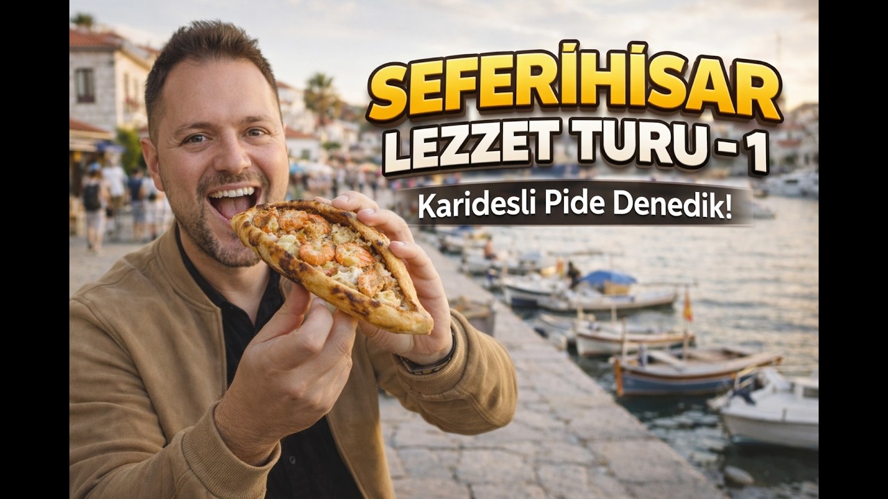 SEFERİHİSAR LEZZET TURU -1 | Karidesli Pide Yedim!