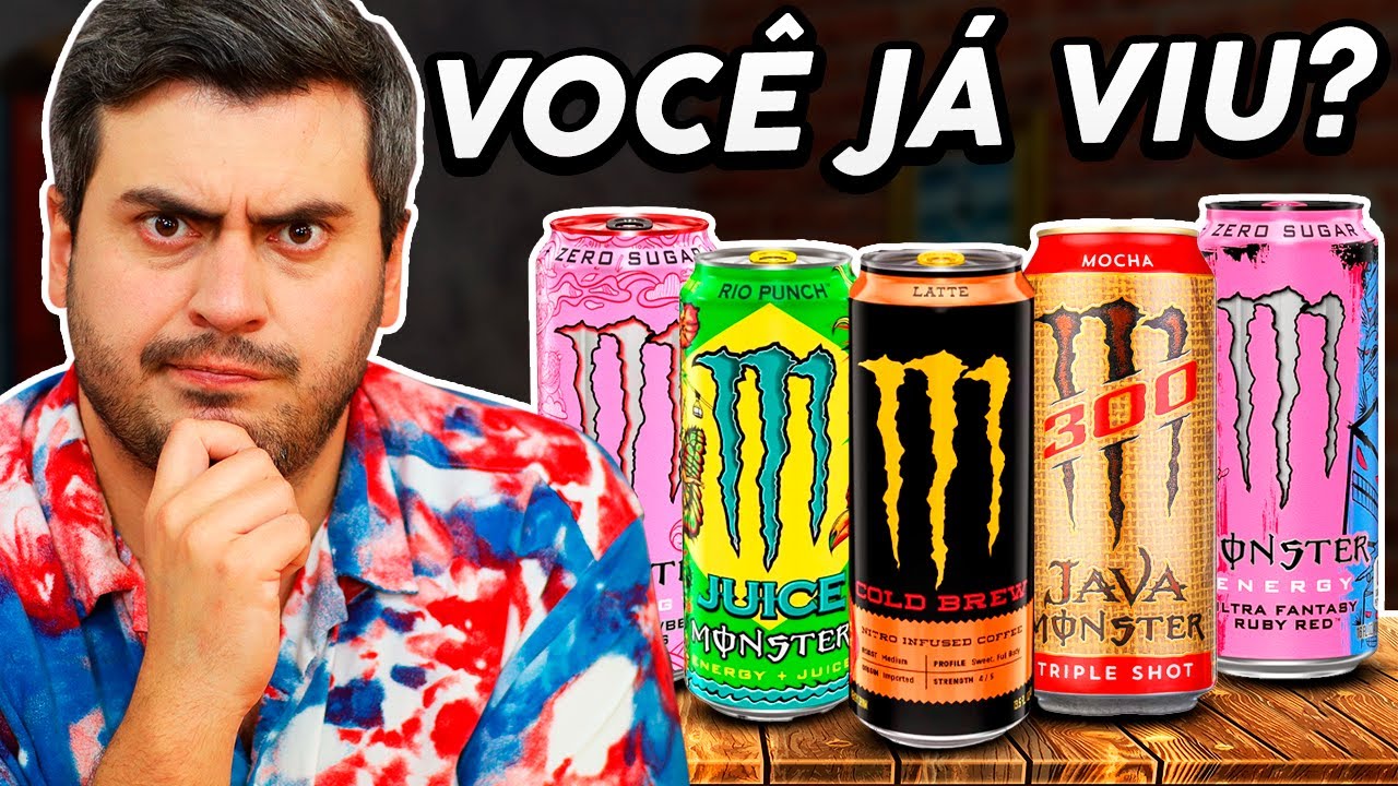 PROVAMOS OS NOVOS MONSTERS GRINGOS, TEM ATÉ DO RJ! ft. SIXX