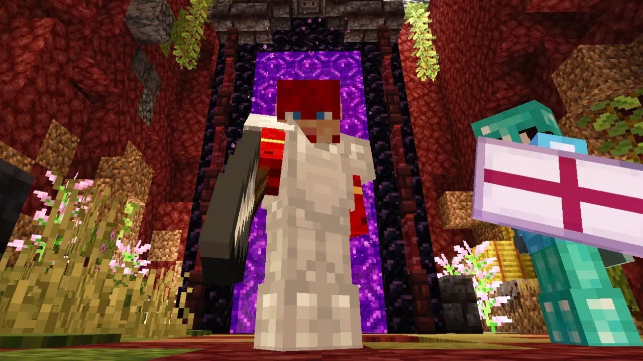 Finishing nether hub and villager trading hall... | Minecraft Server S1E9
