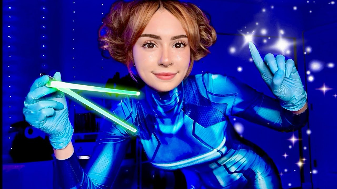 ASMR ALIEN FULL BODY EXAM 👽 Medical Exams, Cranial Nerve Examination & Light Tests for Sleep ✿
