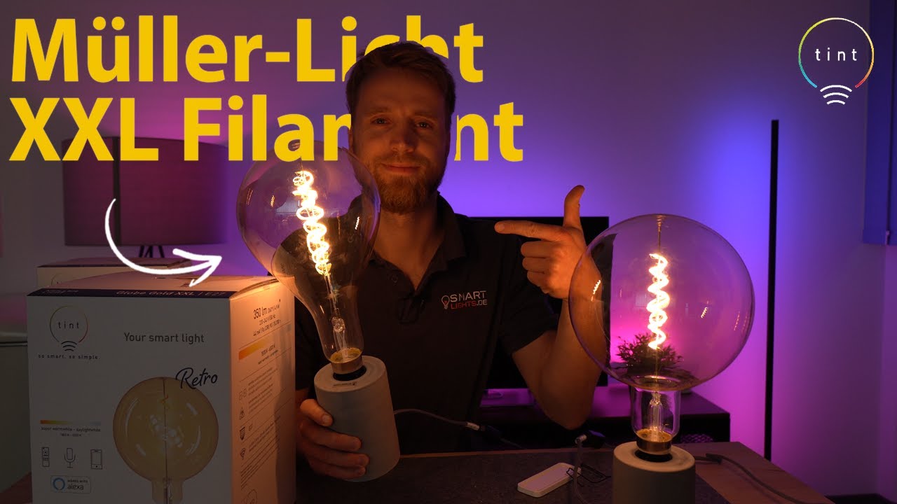 Müller-Licht tint XXL (!) Zigbee Filament ausprobiert: Die größten Filament auch für Philips Hue