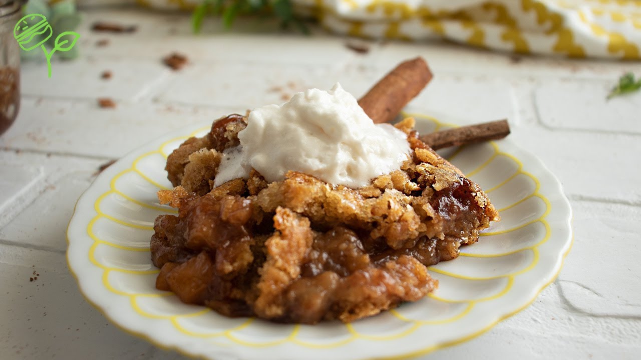 Delicious Apple Dump Cake | Easy + Vegan