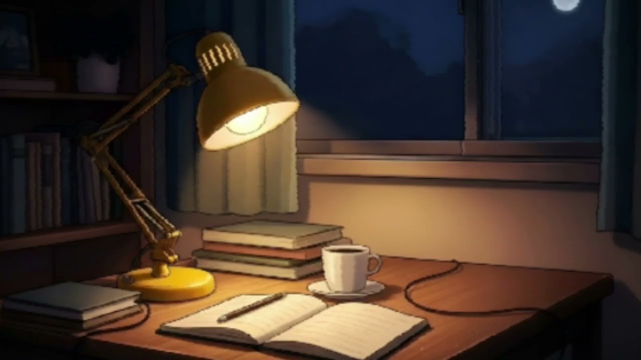 “Midnight Window Glow 🌌 | Calm Lofi Dreams for Restful Sleep
