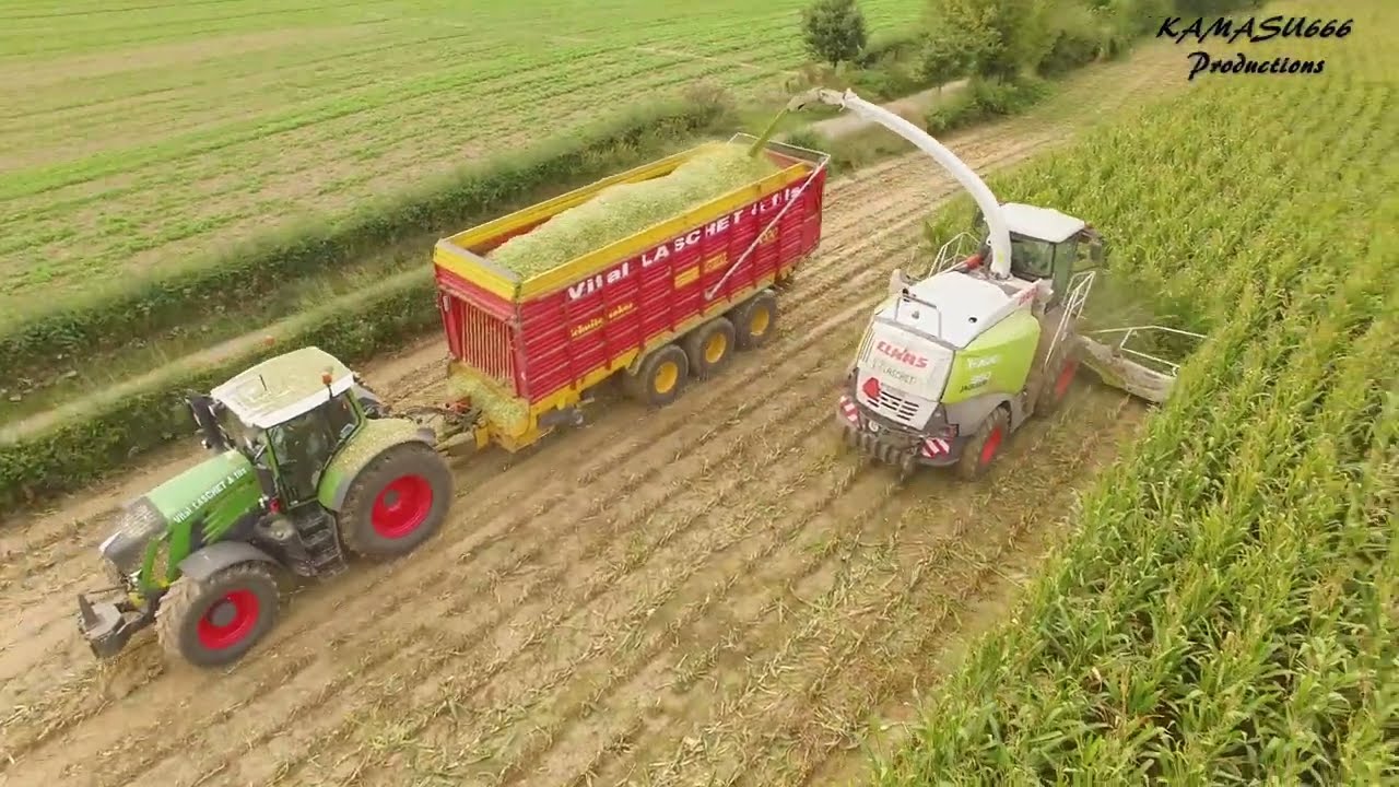 Mais 2019 : TB Agri / Vital Laschet / Claas Jaguar 960 / Fendt 936 / Krone / Mais Ernte / Harvest