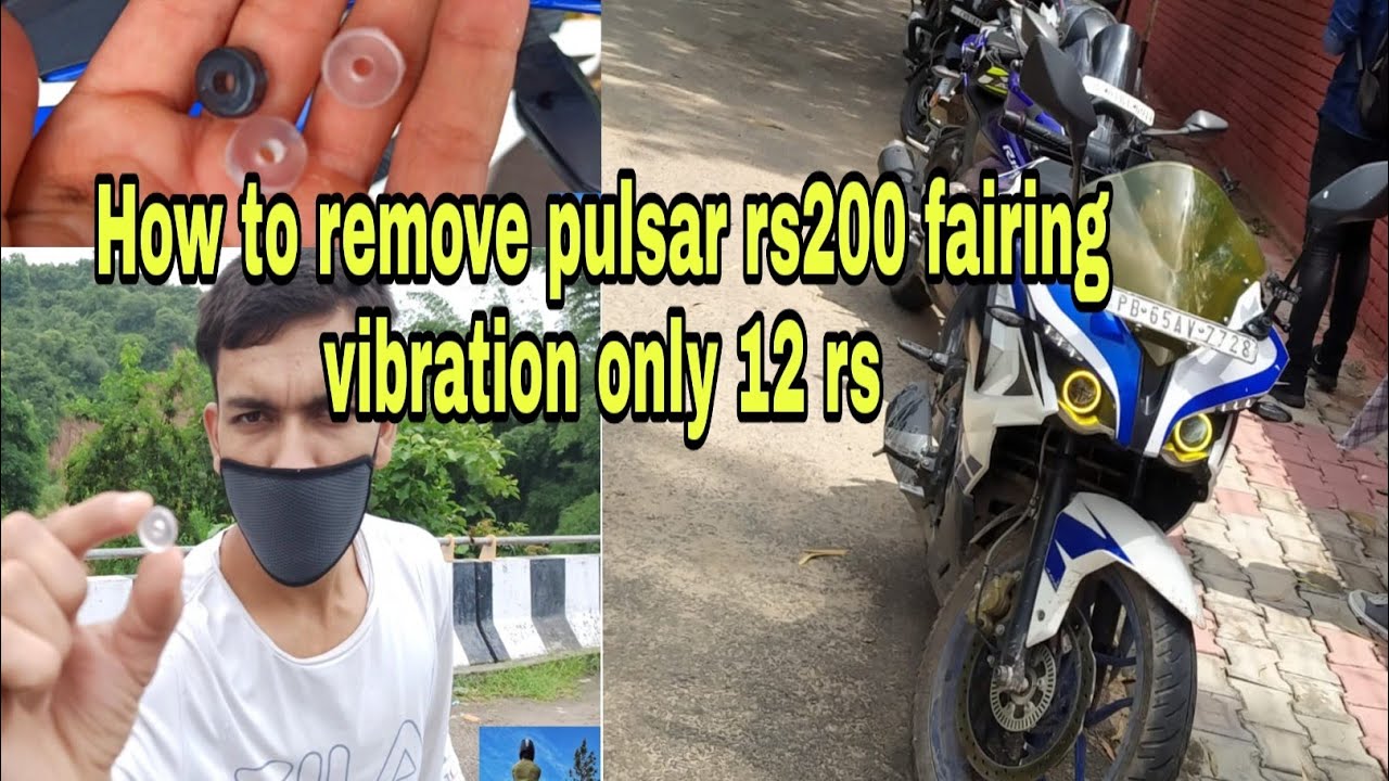 pulsar rs200 fairing vibration remove only 12 rs 😲😲 //#pankajsenwal