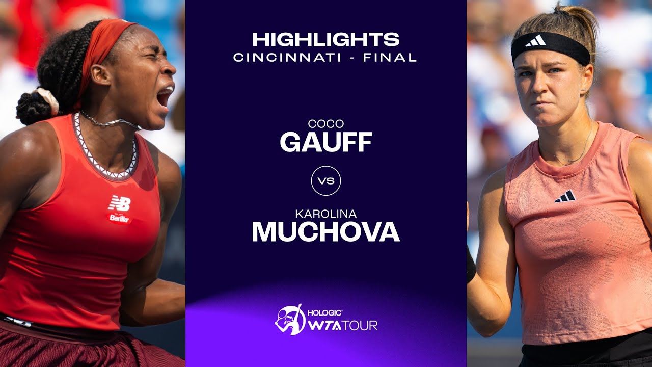 Coco Gauff vs. Karolina Muchova | 2023 Cincinnati Finals | WTA Match Highlights