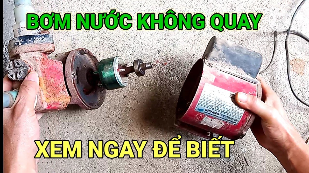 Bơm nước không quay xem ngay để biết. Hướng dẫn sửa máy bơm nước đơn giản không tốn tiền.