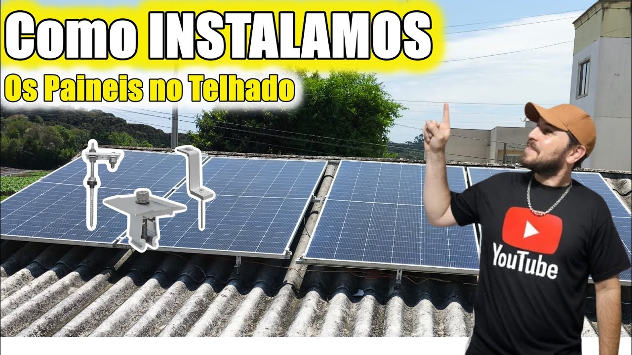 Painel Solar em Telhado de Etermite sem Danificar a Estrutura!