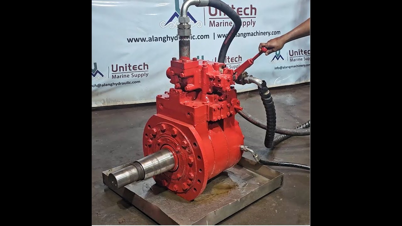 ihi hvk-a hydraulic motor with control valve testing | IHI HVK A | ihi deck crane