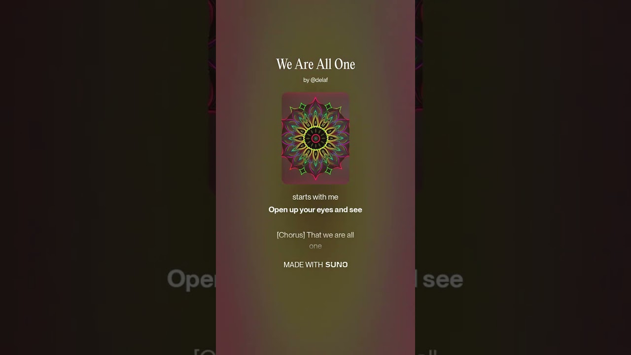 We Are All One by DelAF