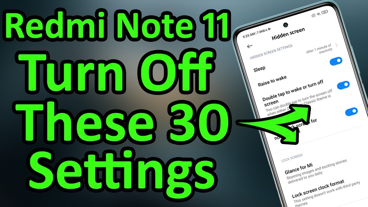 Redmi Note 11 30+ Settings You Should Change Right Now 🔥🔥🔥