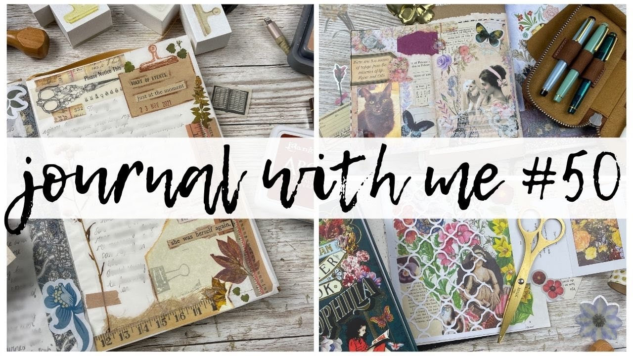 JOURNAL WITH ME | 50 | Creative/Junk Journaling | ms.paperlover | 2021