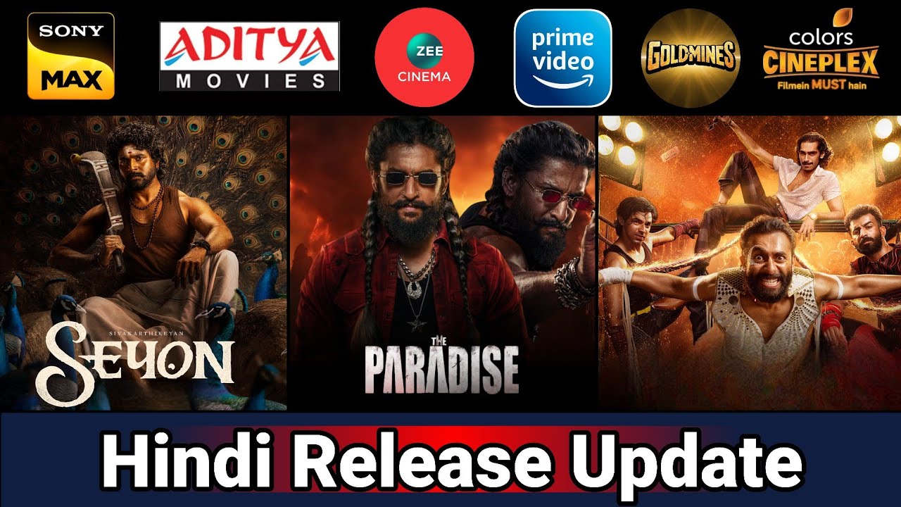 8 New South Hindi Dubbed Movies Release Update | Chatha Pacha | The Paradises | Peddi