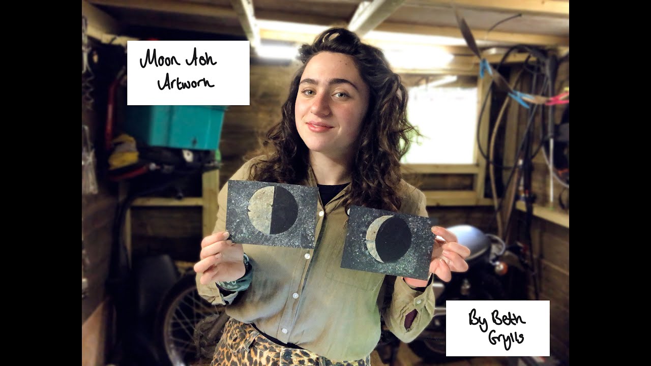 Homemade Paint, Moon Artwork, Ash Painting - DIY Arts and Crafts Experiment