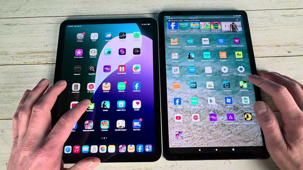 iPad 11 Vs Amazon Fire Max 11 Speed Test Comparison