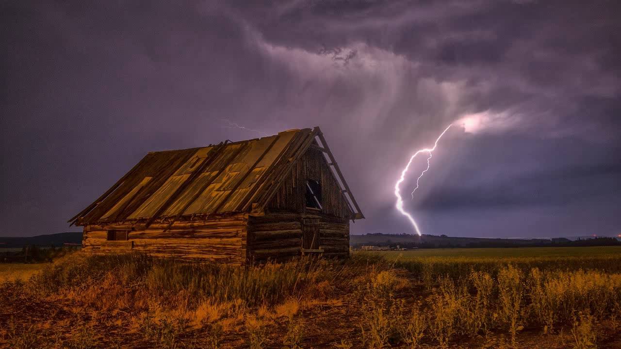 2 часа гром звука (без дождя)