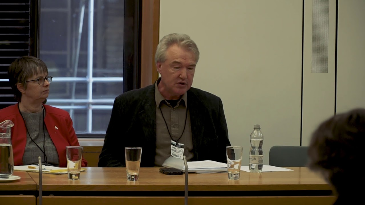 Facedown Facebook: Tom Scott at report launch - Molly Scott Cato MEP - Molly Scott Cato MEP