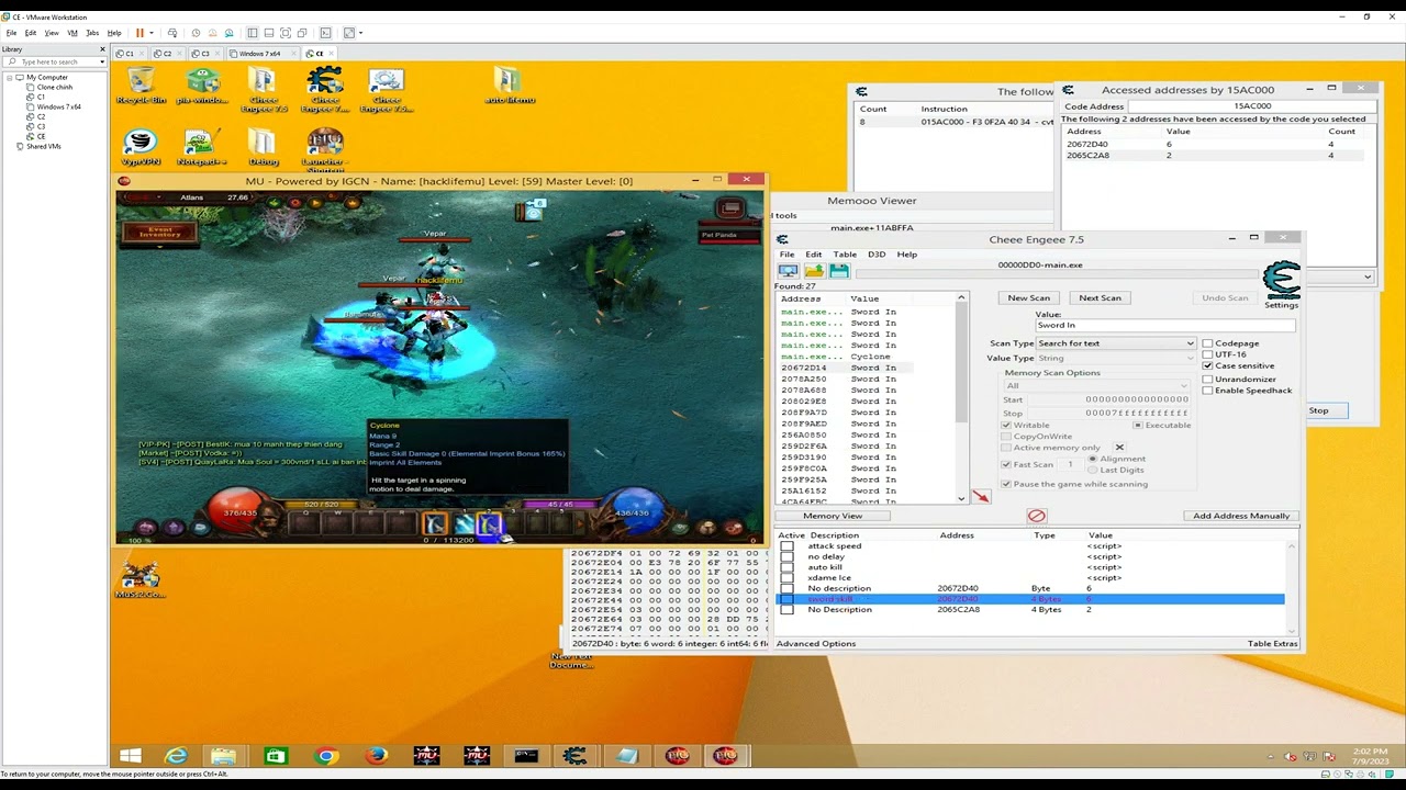 Tutorial Cheat Engine - Hack Range Skill Mu Online - Lifemu.com - SS18