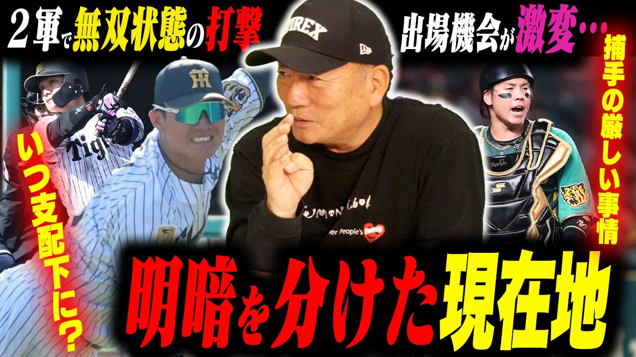 【どうする⁉︎】育成契約も打率好調の西純矢『いつ支配下にするべき⁉︎』二軍で苦しむ梅野隆太郎&hellip;明暗を分けた２選手について語る！