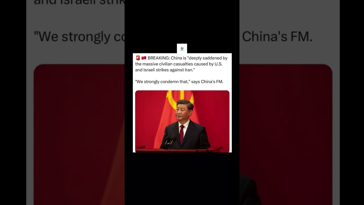 🚨 BREAKING: China Condemns Strikes on Iran? | Global Reaction