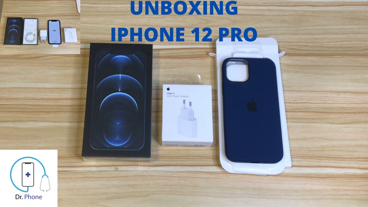 Unboxing Iphone 12 pro Pacific Blue con cover e alimentatore!