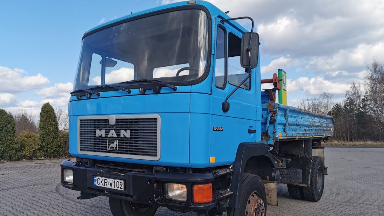 MAN 17.232 ,3xTipper 4x4, Full Steel ,6 cylinder @karotruck2962