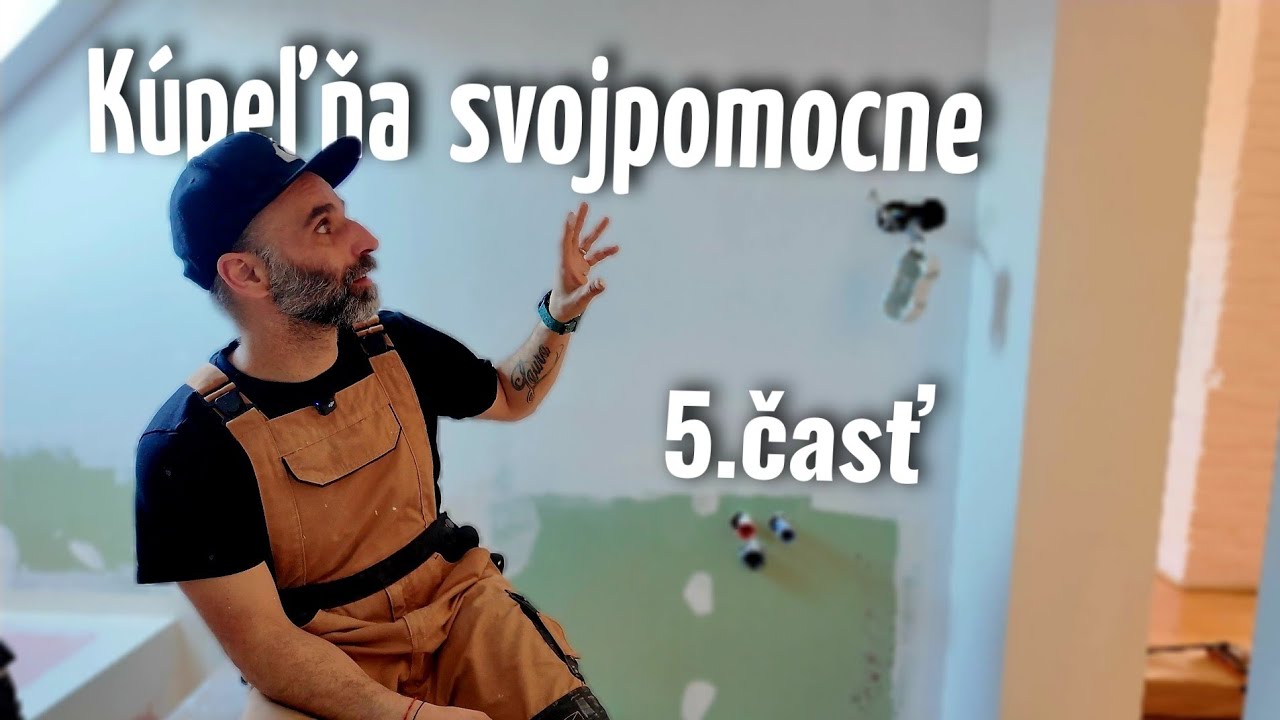 Kúpeľňa svojpomocne - 5.časť - omietka a maľovanie