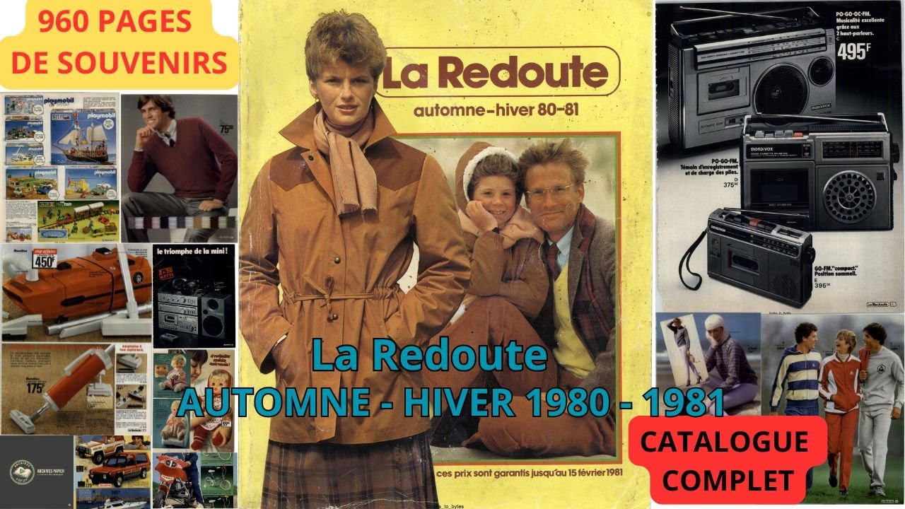 Catalogue LA REDOUTE 1980-1981 : L'intégrale (930 pages) ! 🔴 Nostalgie & Archives
