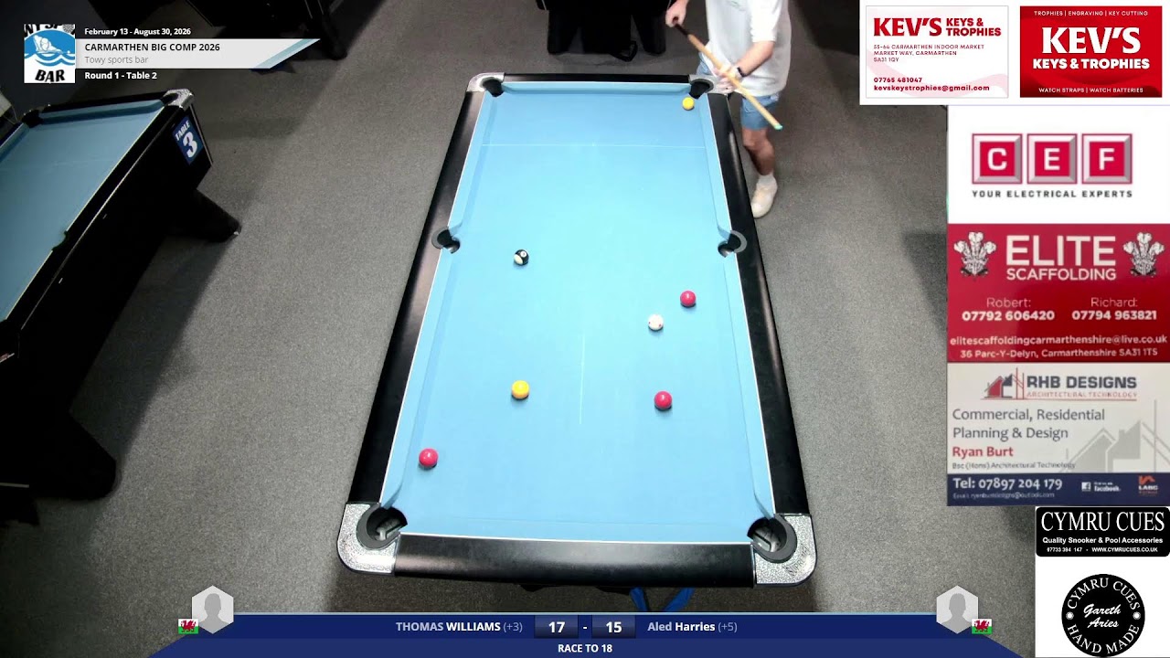 Thomas Williams Vs Aled Harries Carmarthen Big Comp 2026