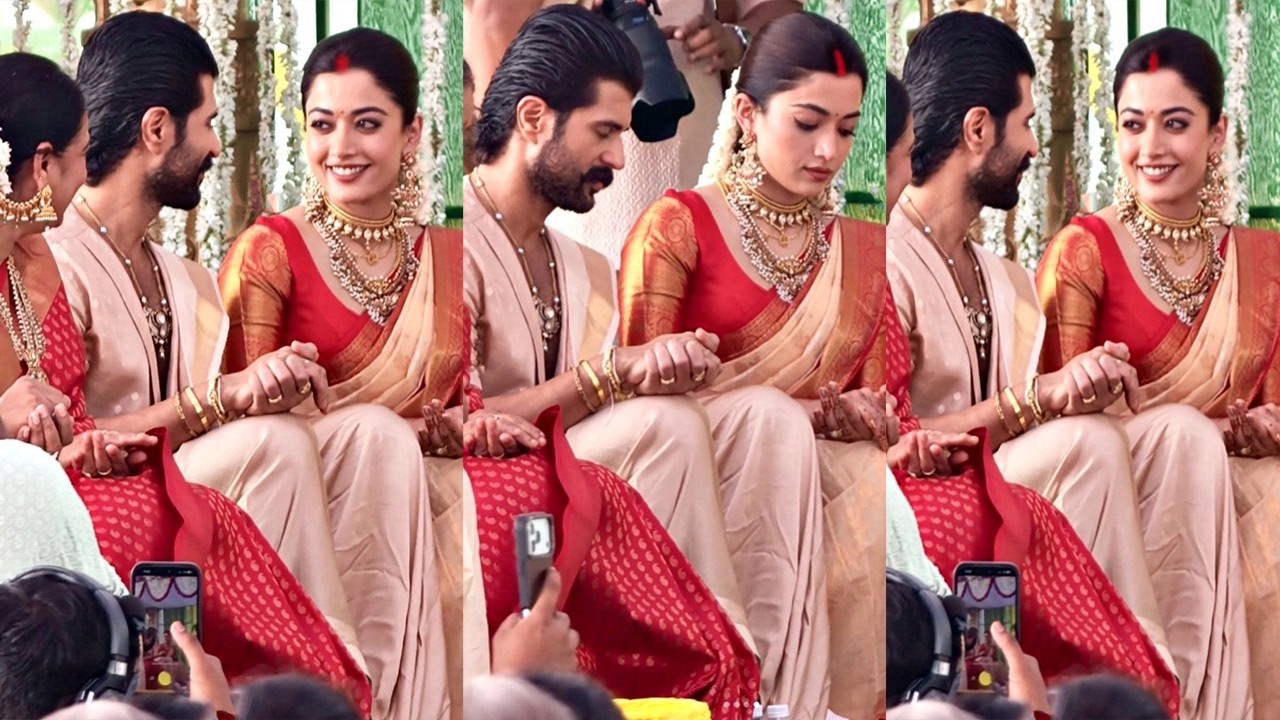 Rahmika Mandanna's grand Griha Pravesh with Vijay Devoreconda at his Village by Sasural!