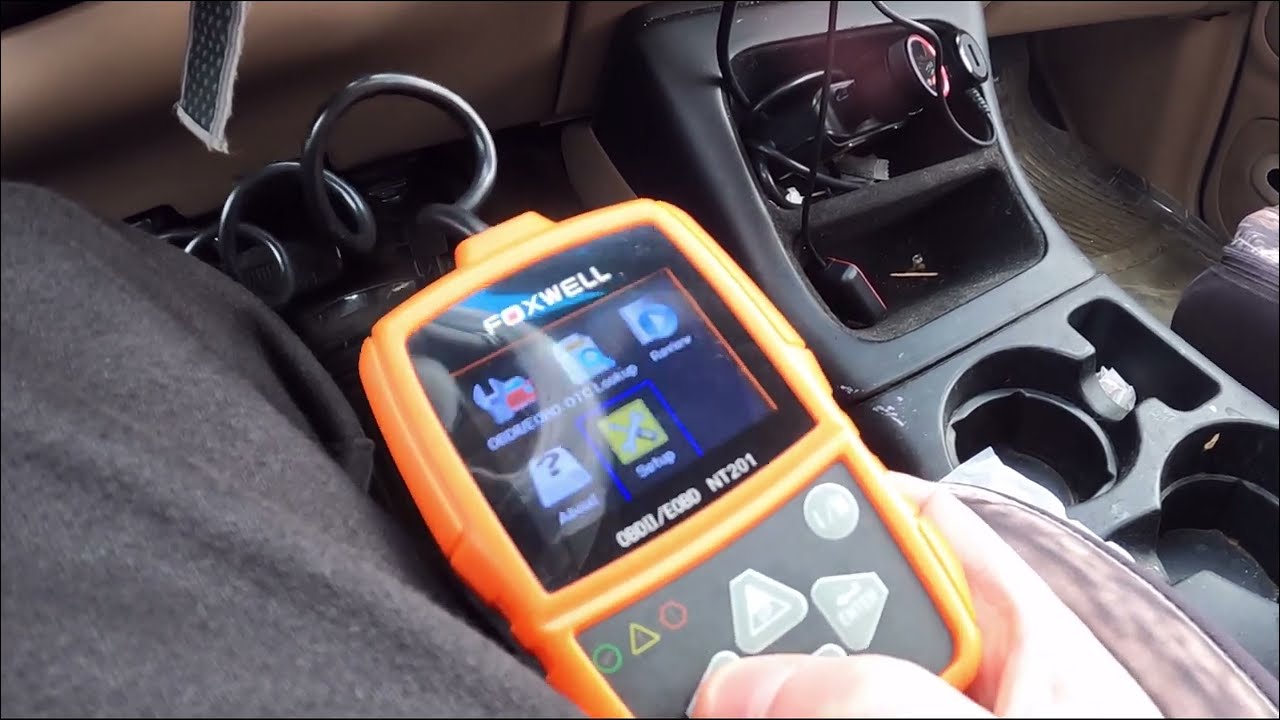 FOXWELL NT201 OBD2 сканер Check Engine Light считыватель кодов ошибок автомобиля OBD II диагности...