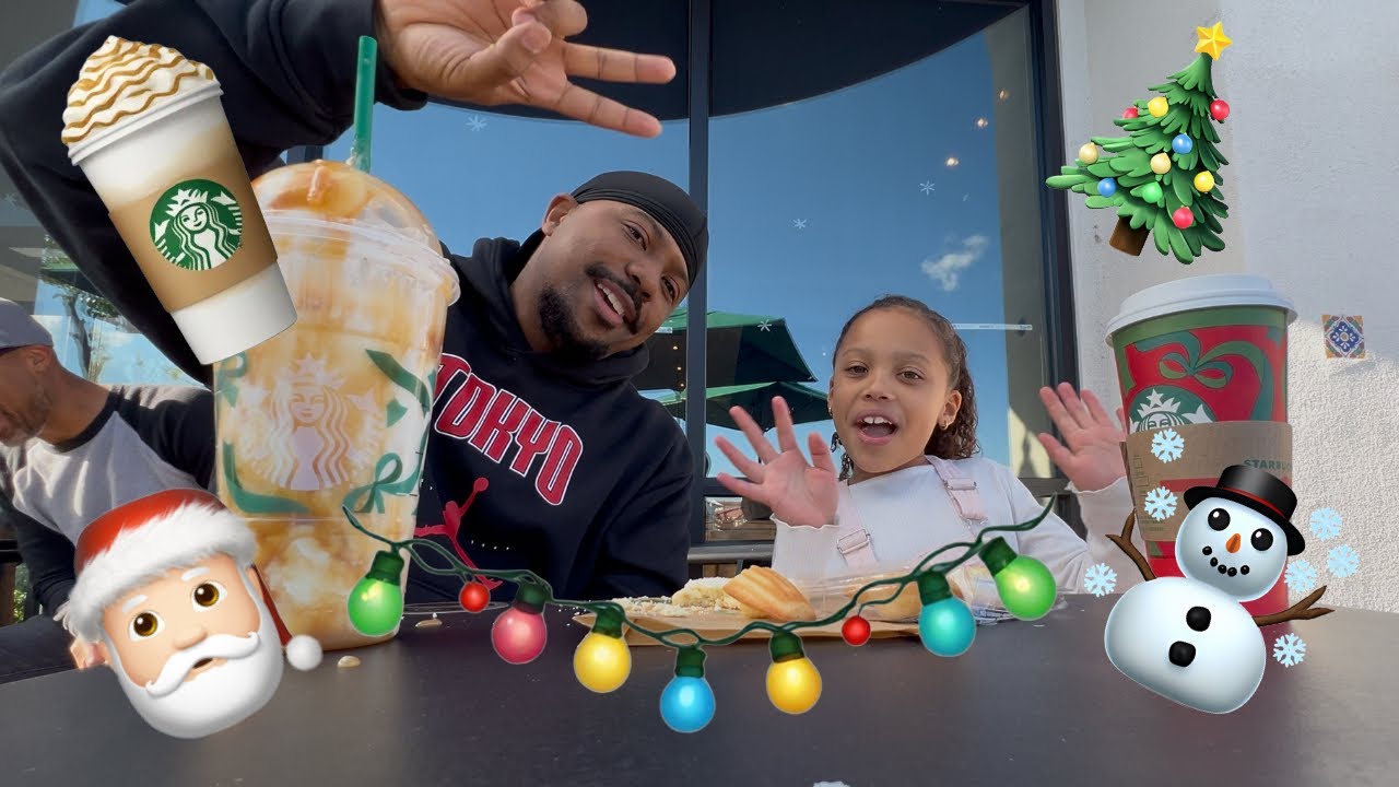 Рождественский мукбанг в Starbucks с моей потрясающей племянницей Майлой ☕️🎄⛄️