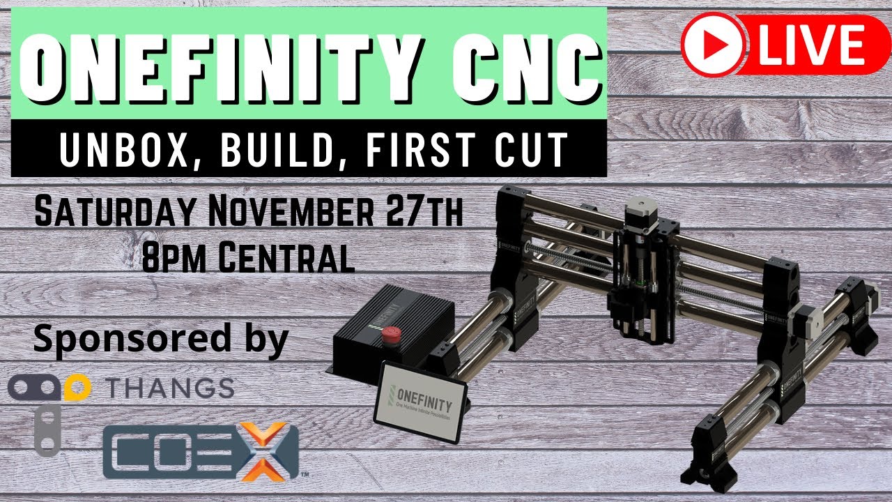 Onefinity Machinist X-35 CNC Unboxing, Setup and First Cut!