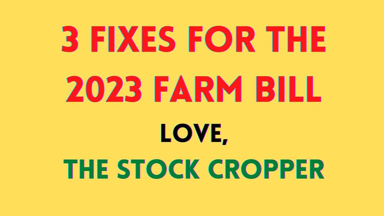 3 Policies For Real Change With the 2023 Farm Bill