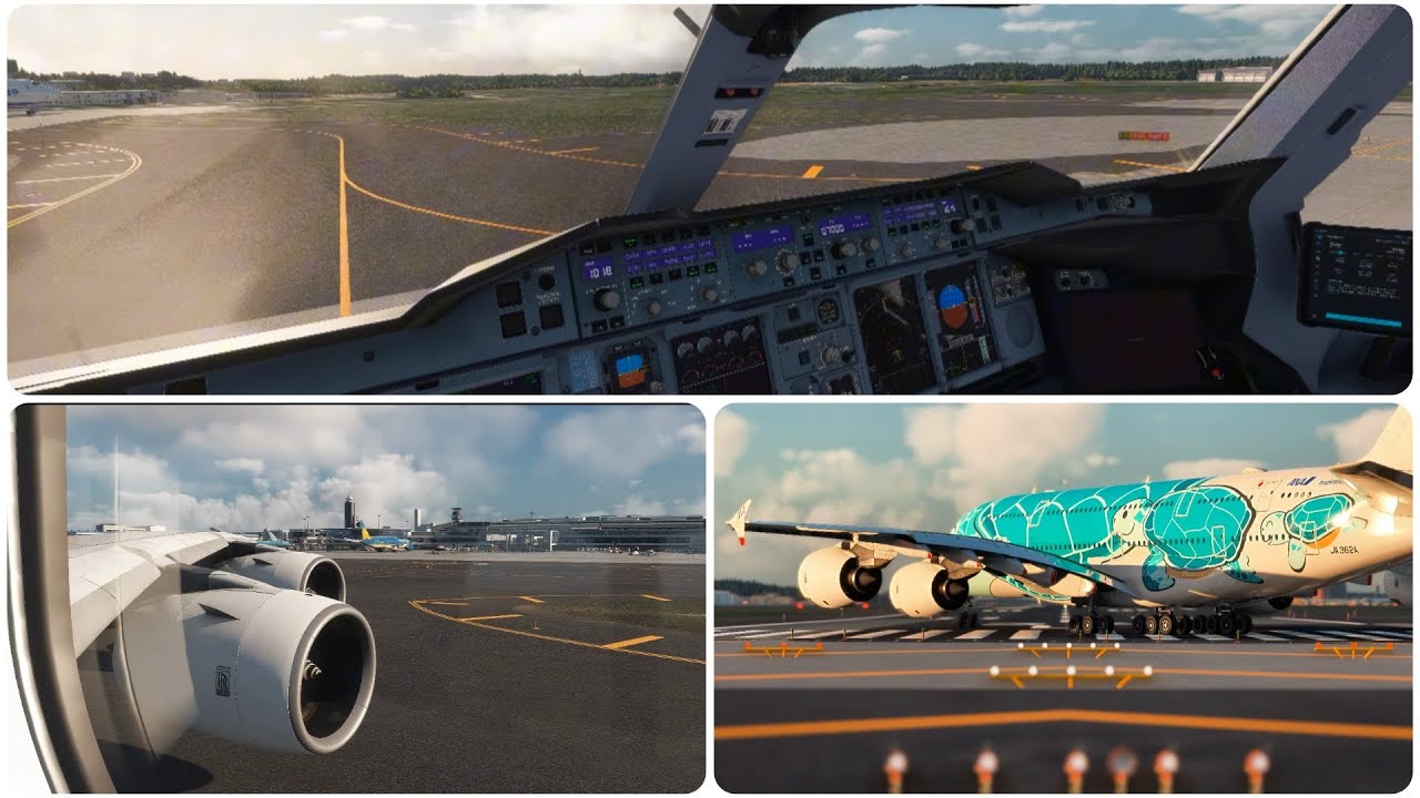 Total Immersion, Airbus A380 // Tokyo Narita-Honolulu. MSFS2024, RTX5090, 9800x3d