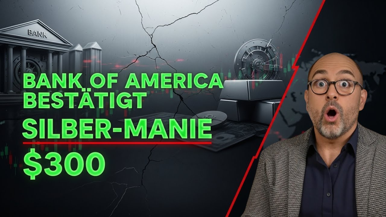 BANK OF AMERICA BEST&Auml;TIGT: Silbermarkt &bdquo;sp&uuml;rbar enger&ldquo;  300 Dollar m&ouml;glich, wenn die Manie zuschl&auml;gt