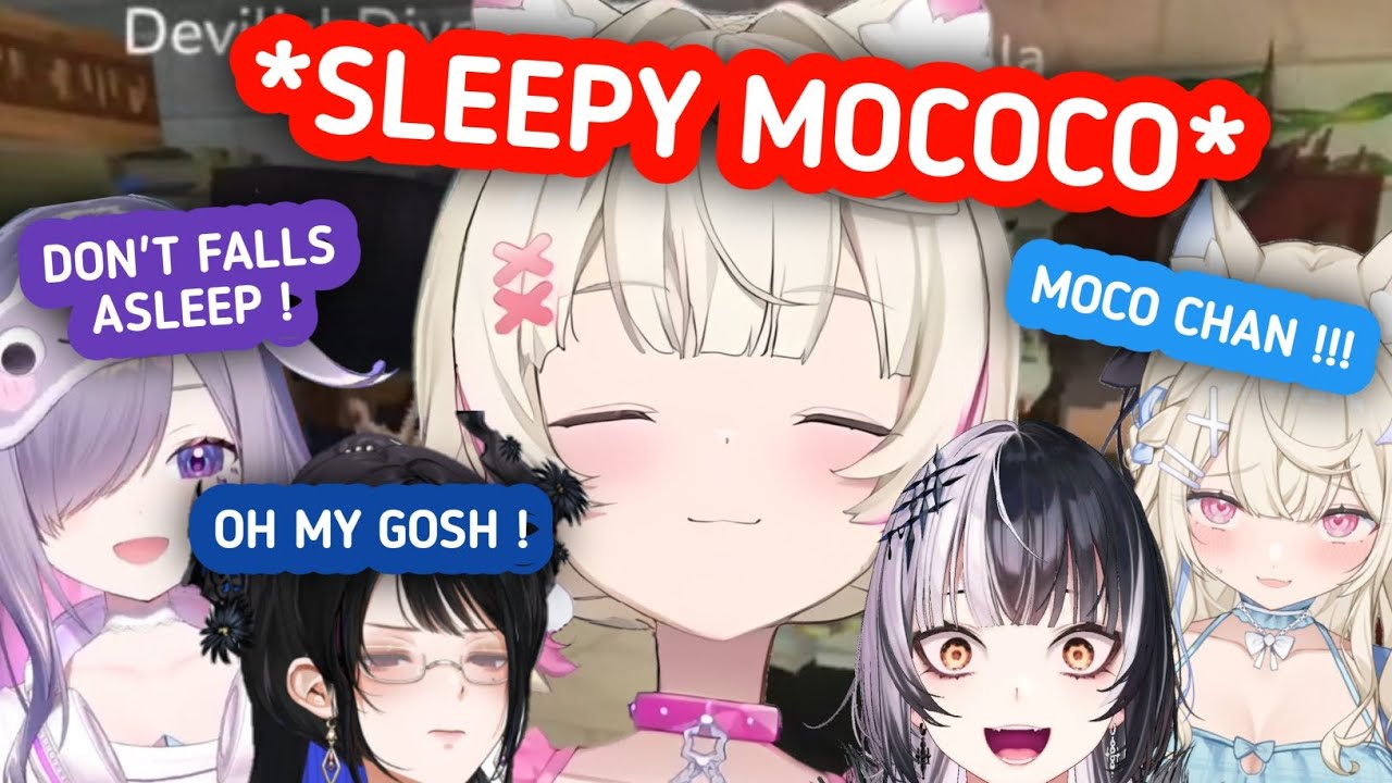 Mococo Trying Not to Fall Asleep During the Hytale Advent Collab [Koseki Bijou/Fuwamoco]