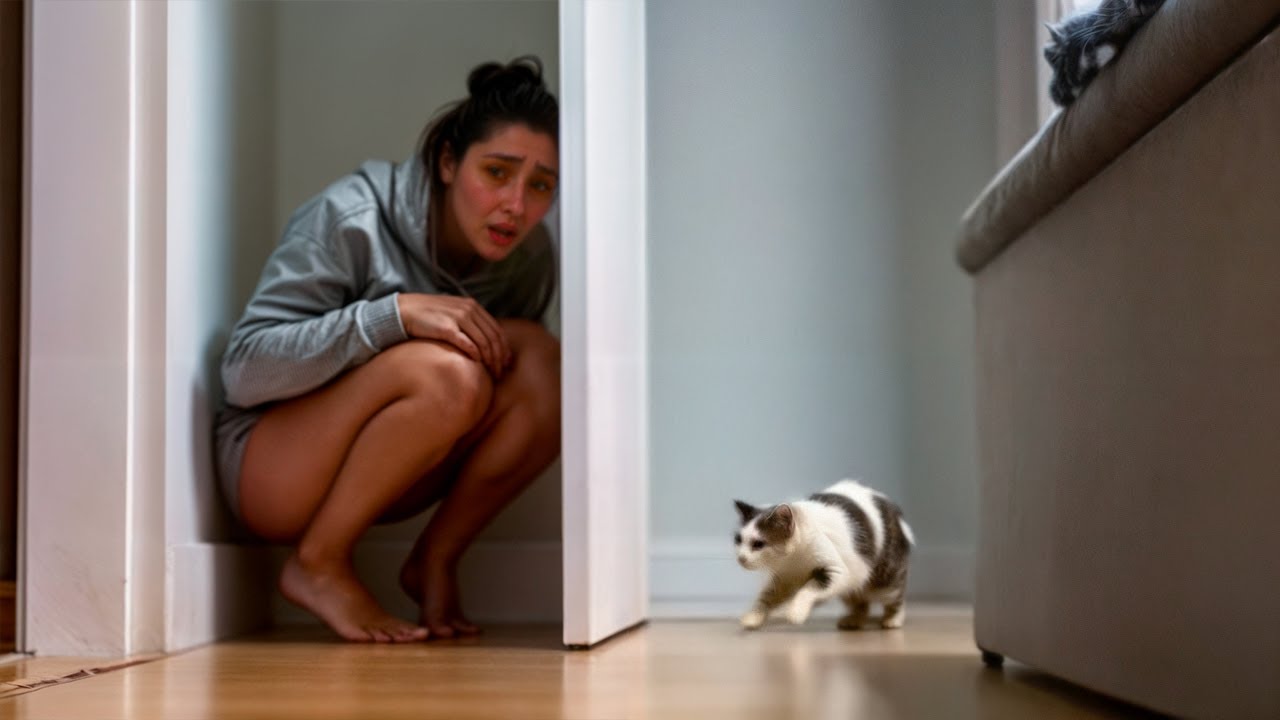 UNA MUCHACHA SE ESCONDIÓ DE SU GATO Y NO ESPERABA QUE LE PASARA ESTO
