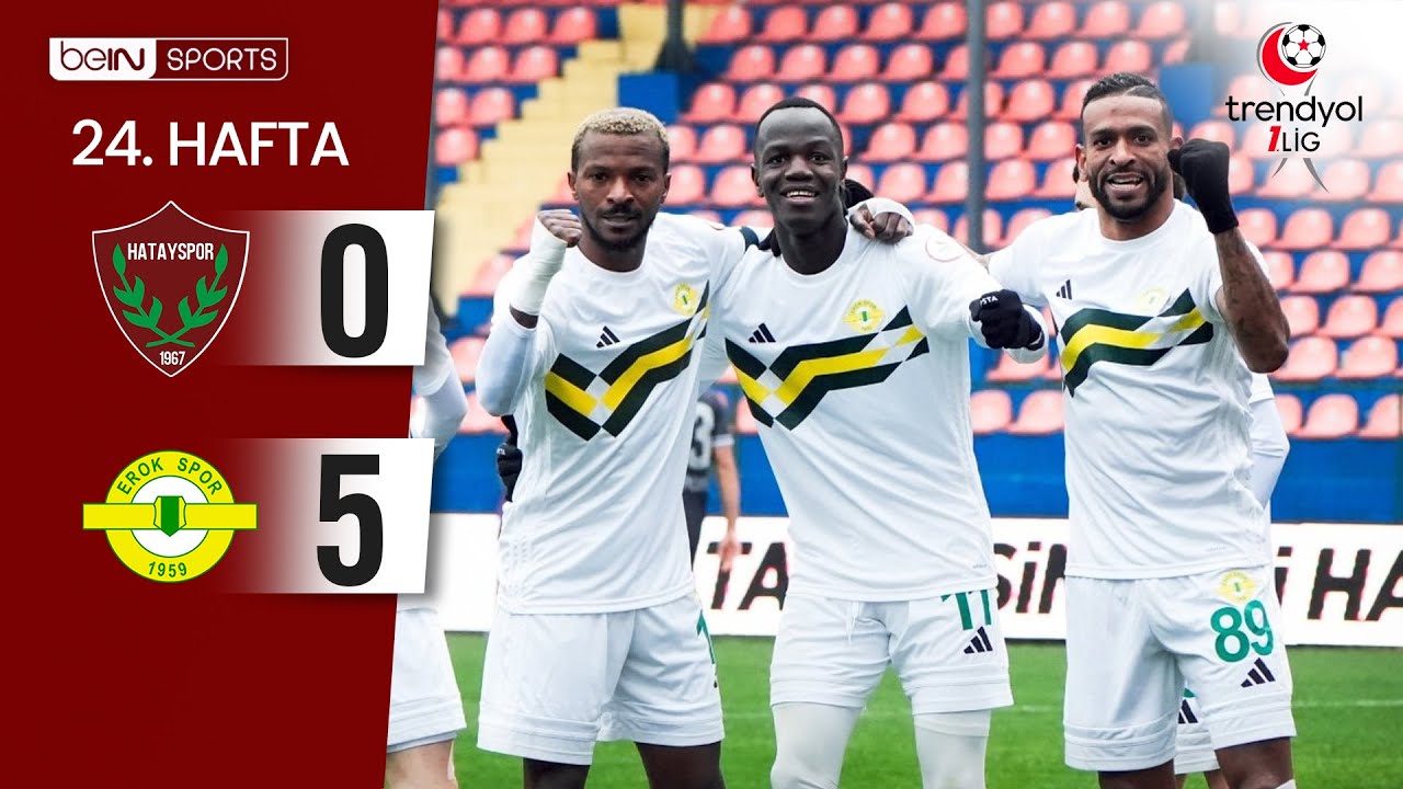 Hatayspor (0-5) Esenler Erokspor | 24. Hafta Maç ÖZETİ | Trendyol 1. Lig - 2025/26
