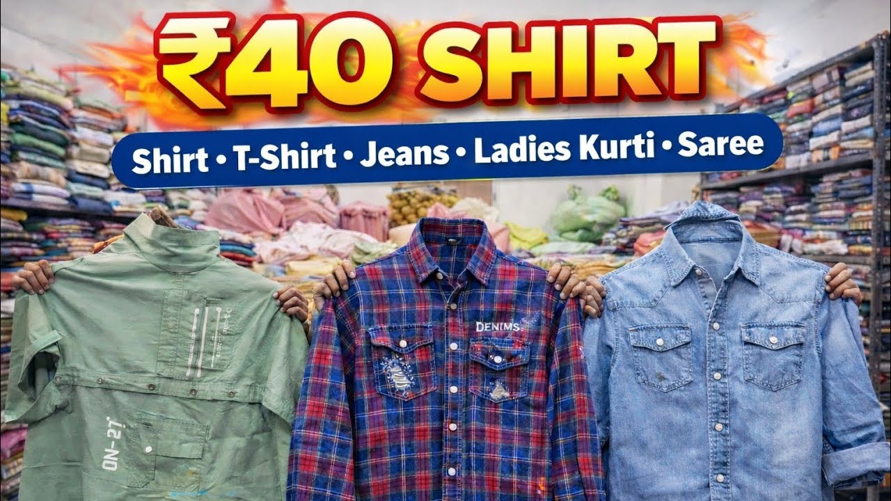 ₹40 Men’s Shirt Lot | Direct Supplier | Biggest Fresh Stock 2026🔥
