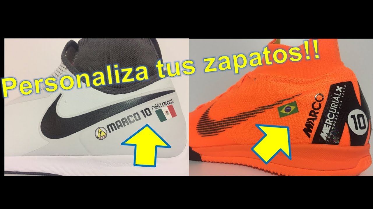 Como personalizar tus zapatos / tenis de futbol !!