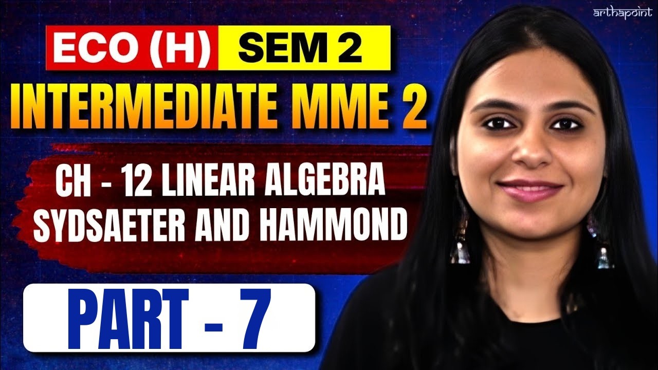 12.5 Lines and Planes | Intermediate MME 2 | Intermediate MME Eco(H) Sem 2 | DU BA Economics (H)